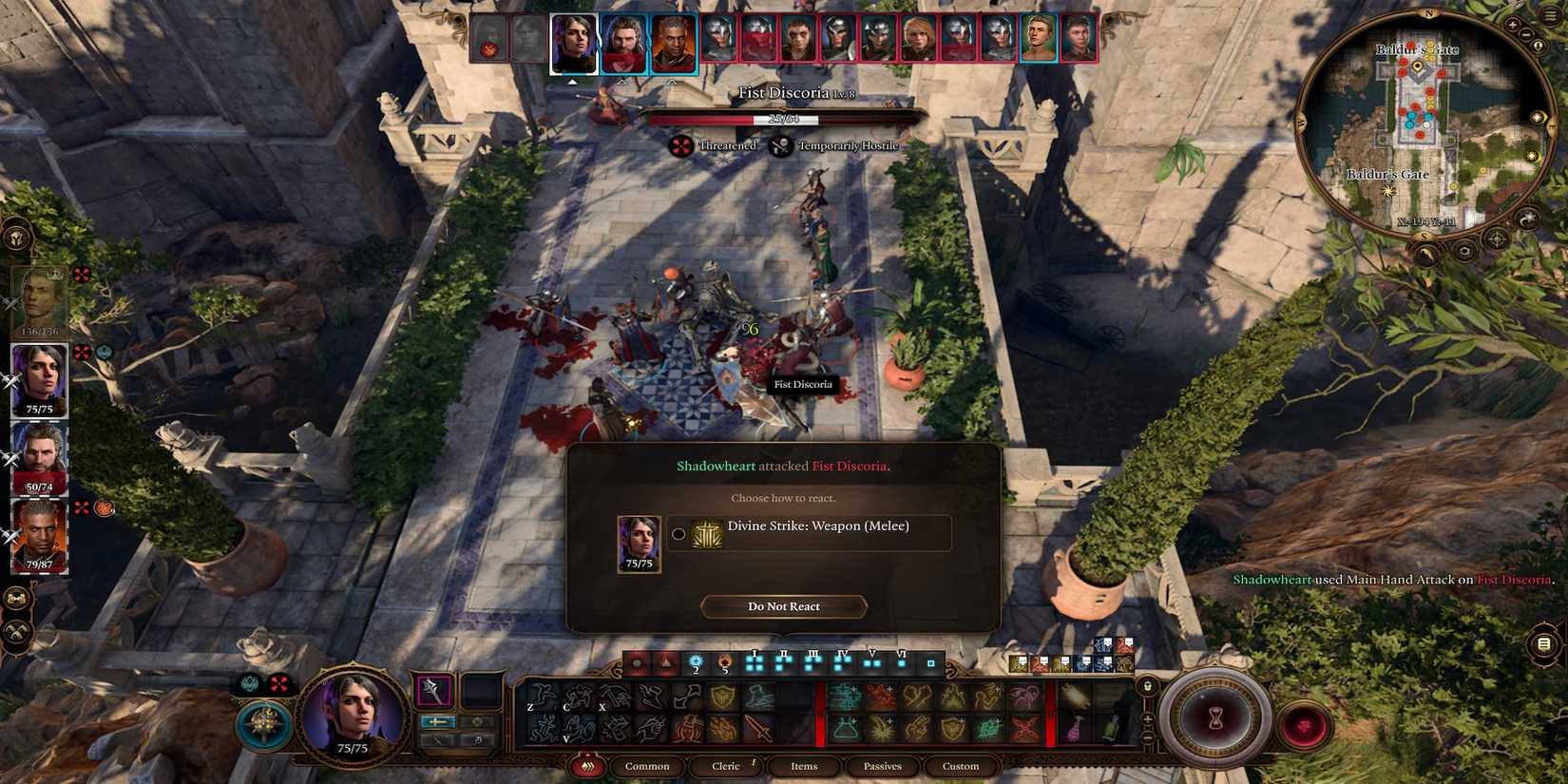 The Divine Strike Reaction Prompt