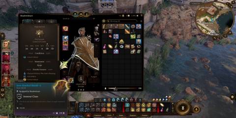 Shadowheart With a Shield Equipped