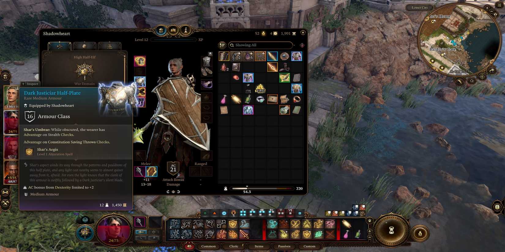 Shadowheart Wearing Medium Armor 