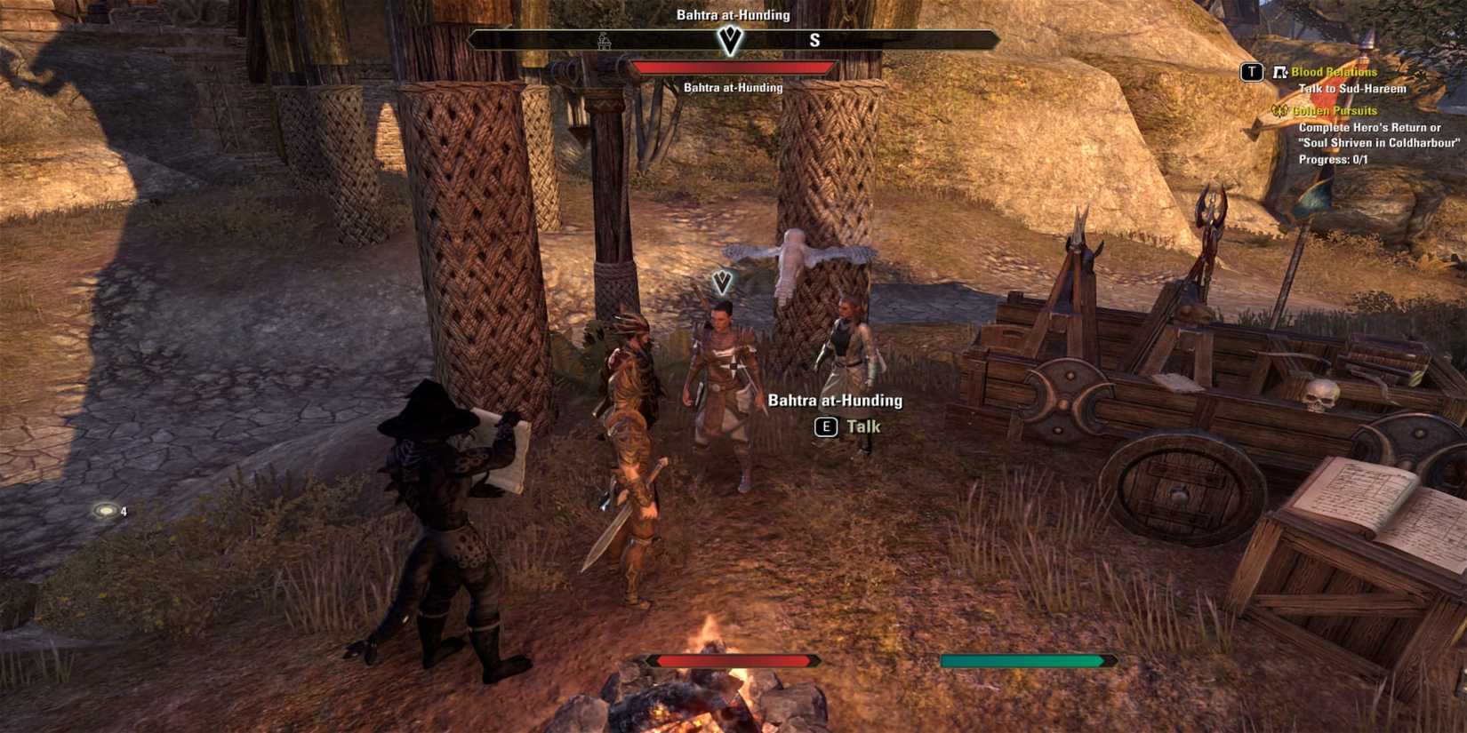 The player standing near Bahtra at-Hunding