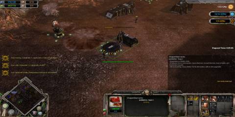 The Player Building a Chapel-Barracks