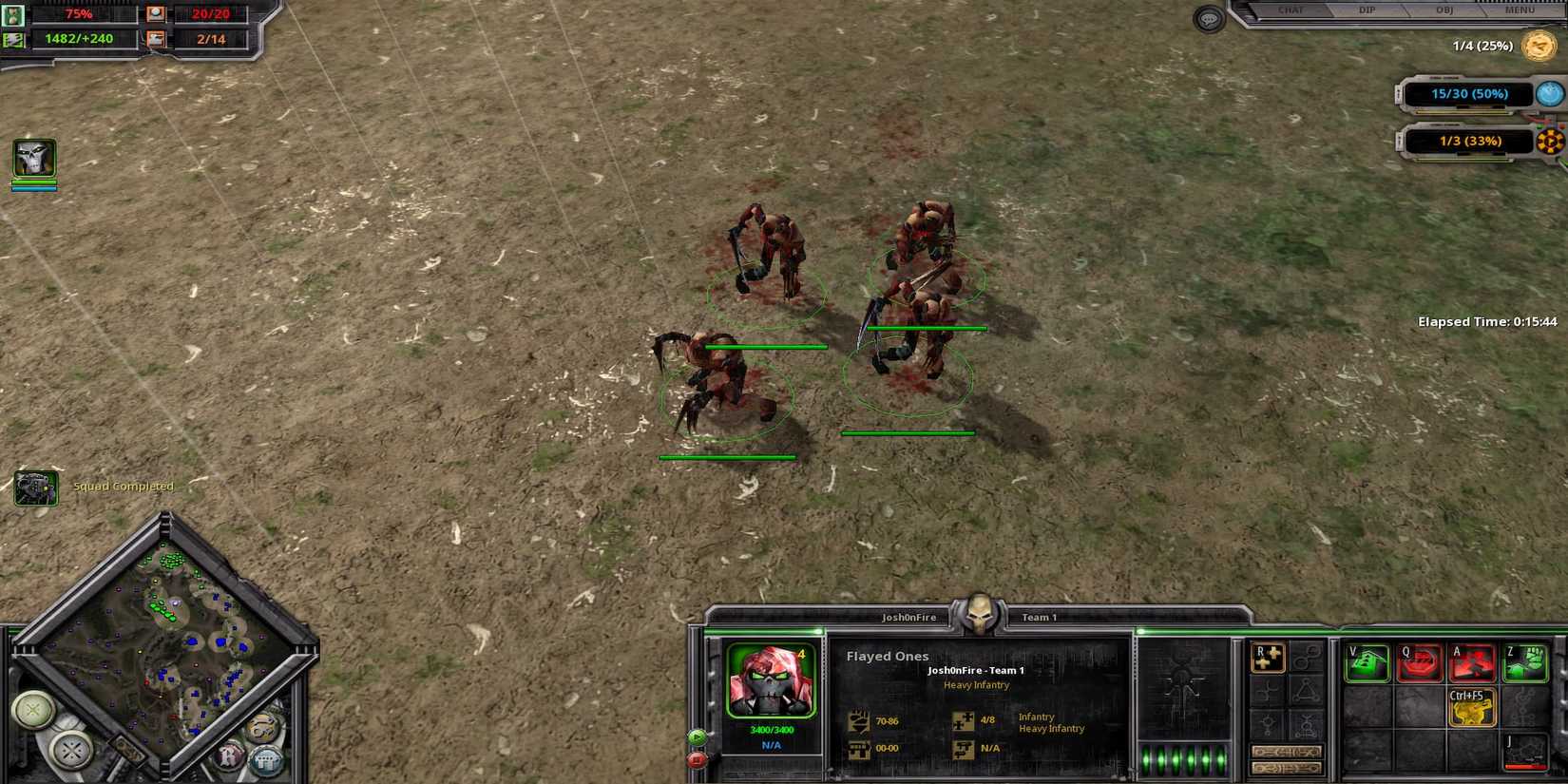 A squad of Flayed Ones in game