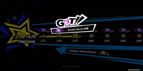 The Player Claiming Stardust Shards 