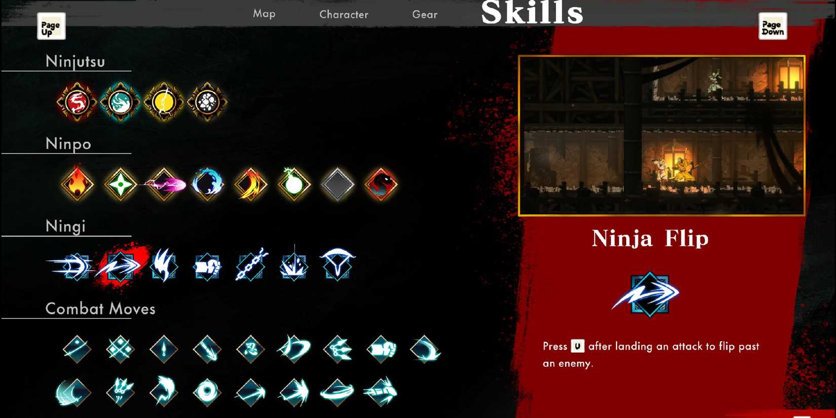 shinobi-art-of-vengeance-skills-menu