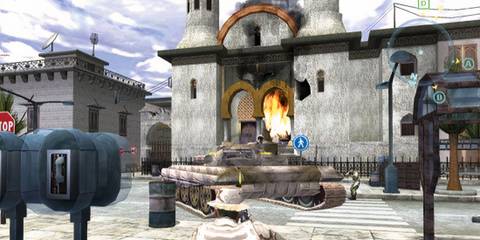 Shooting a tank in SOCOM 2 US Navy SEALs