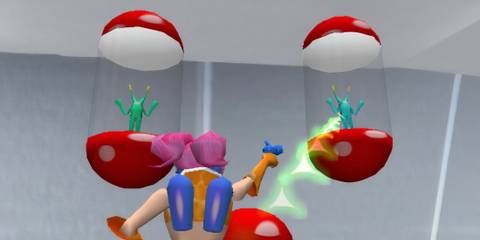 Shooting aliens in Space Channel 5