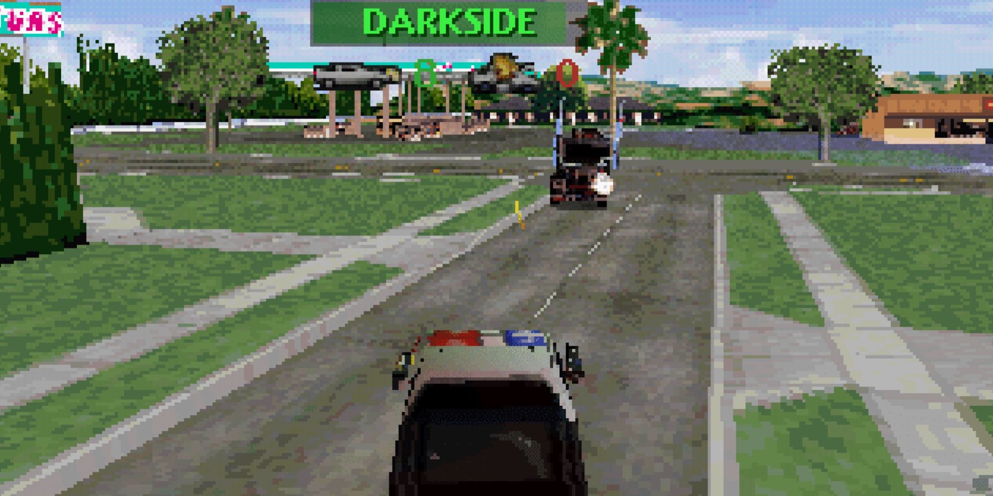 Shooting Darkside in Twisted Metal 1