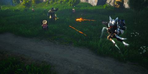 Shooting enemies in Biomutant