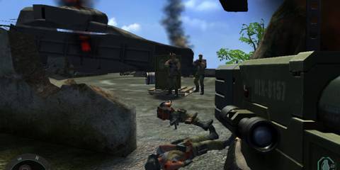 Shooting some enemies - Far Cry