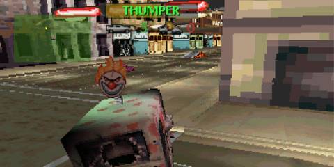 Shooting Thumper in Twisted Metal 1