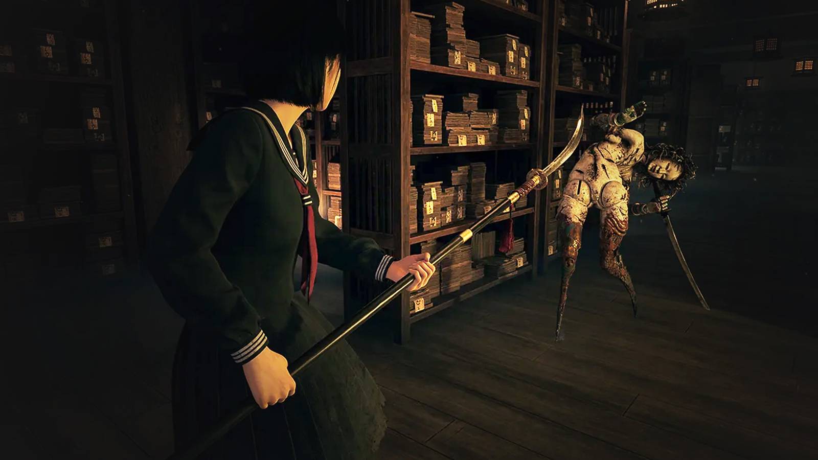 Silent Hill f combat Hinako using spear vs Kashimashi