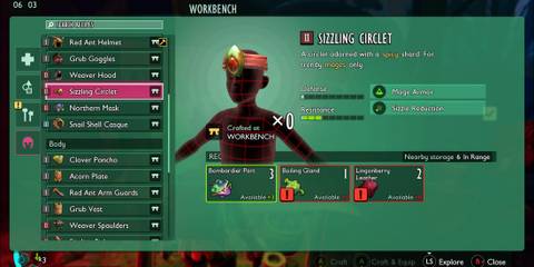 Sizzling Circlet in Grounded 2