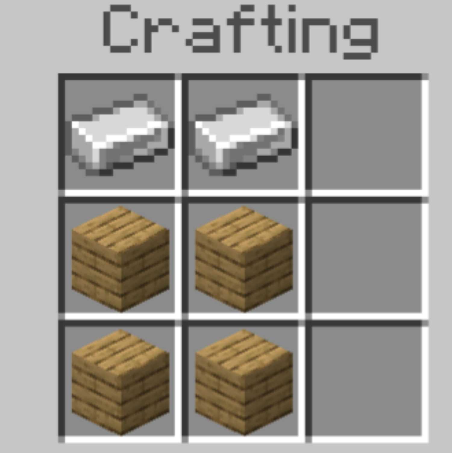 Smithing Table recipe