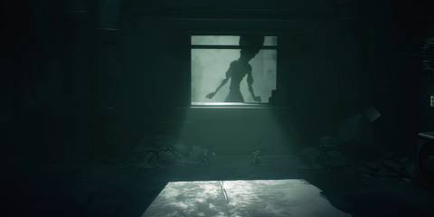 Sneaking past an enemy in Little Nightmares 3