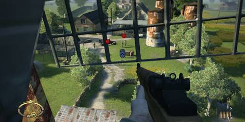 Sniping enemies in Brothers In Arms Hell's Highway