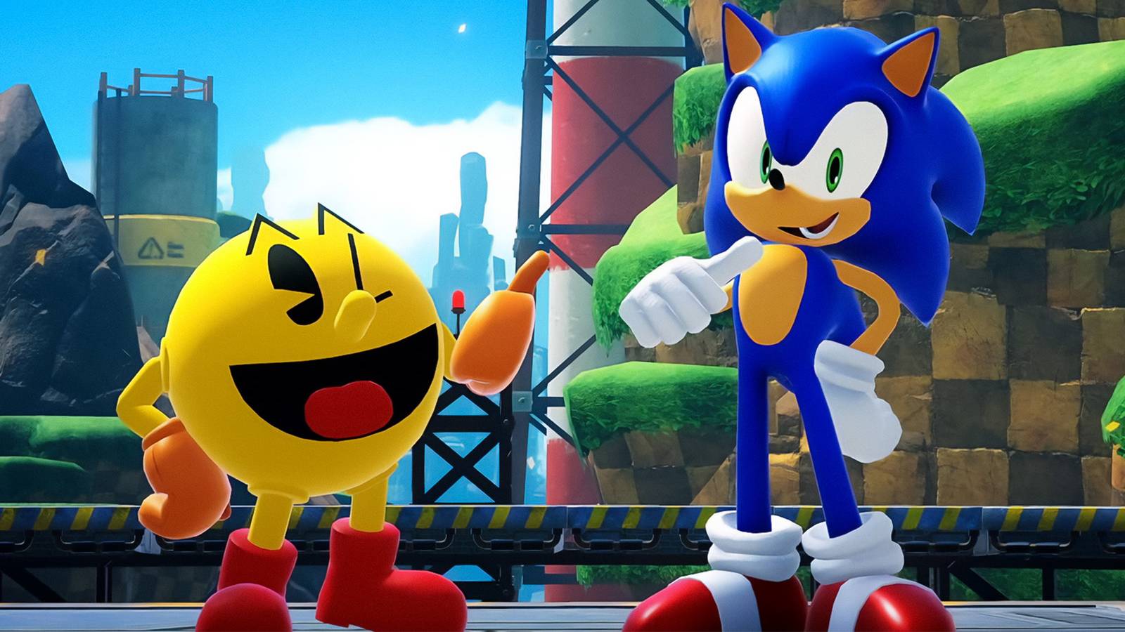 Sonic and Pac-Man in PAC‑MAN WORLD 2 Re‑PAC