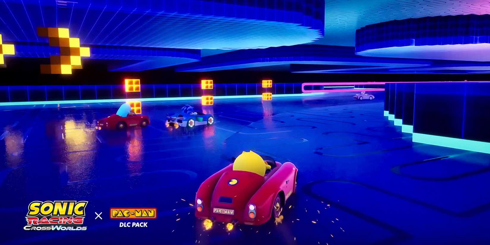 Sonic Racing Pac Man Sonic and Pac-Man Are Crossing Over in 2 Different Games