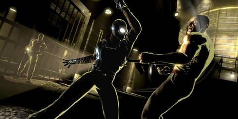 Spider-Man Noir fighting some enemies - Spider-Man Shattered Dimensions