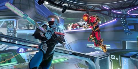 splitgate 1 two players one blue one red official steam image