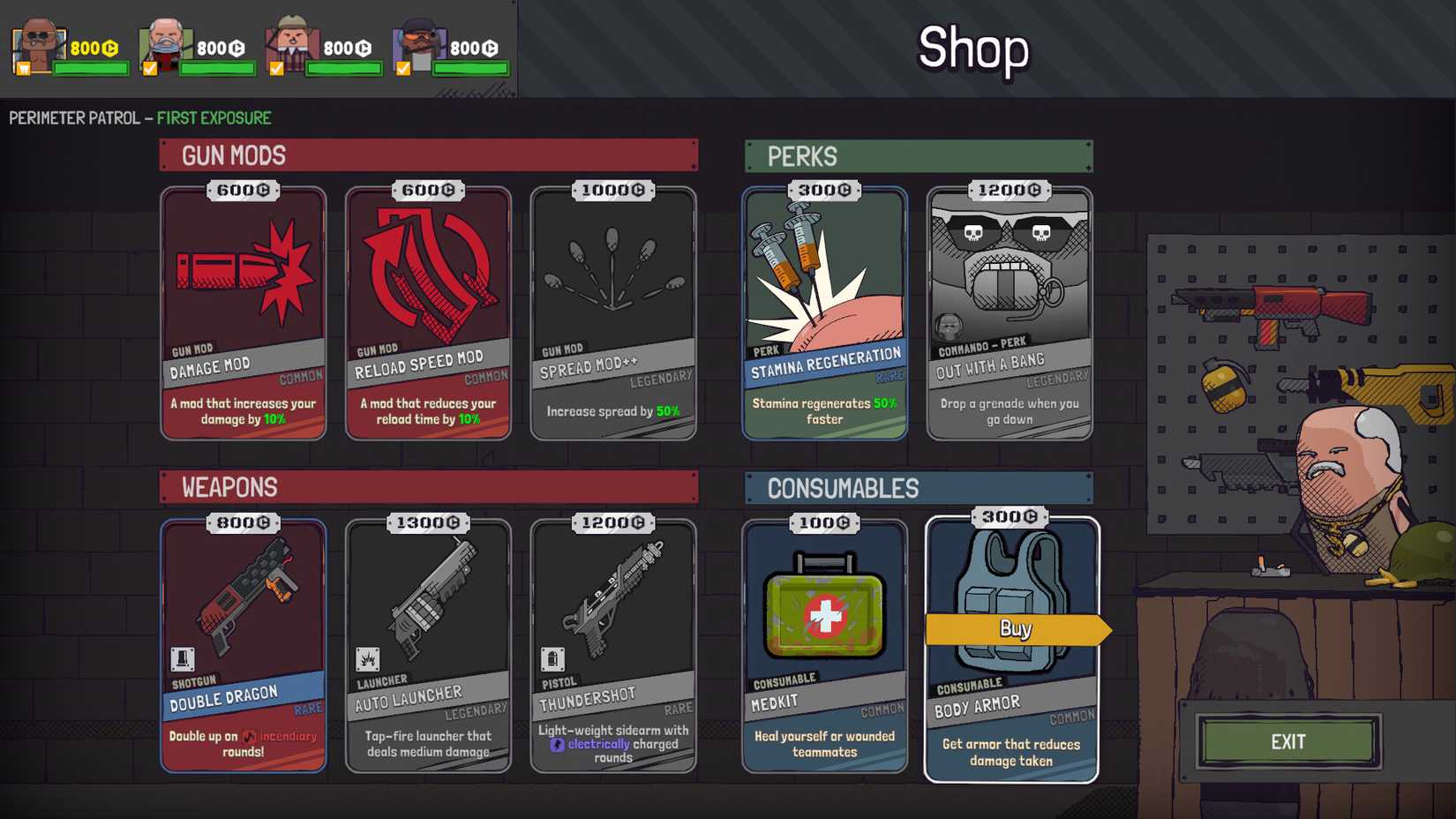 Stamina Regeneration Perk Guntouchables