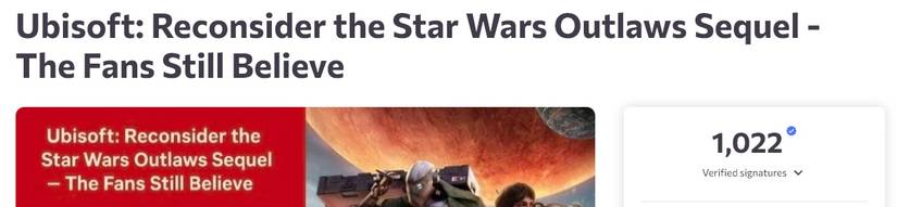 star wars outlaws 2 petition