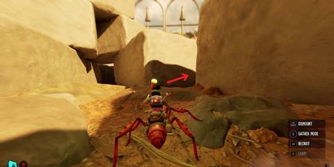 statue front maze exit in grounded 2