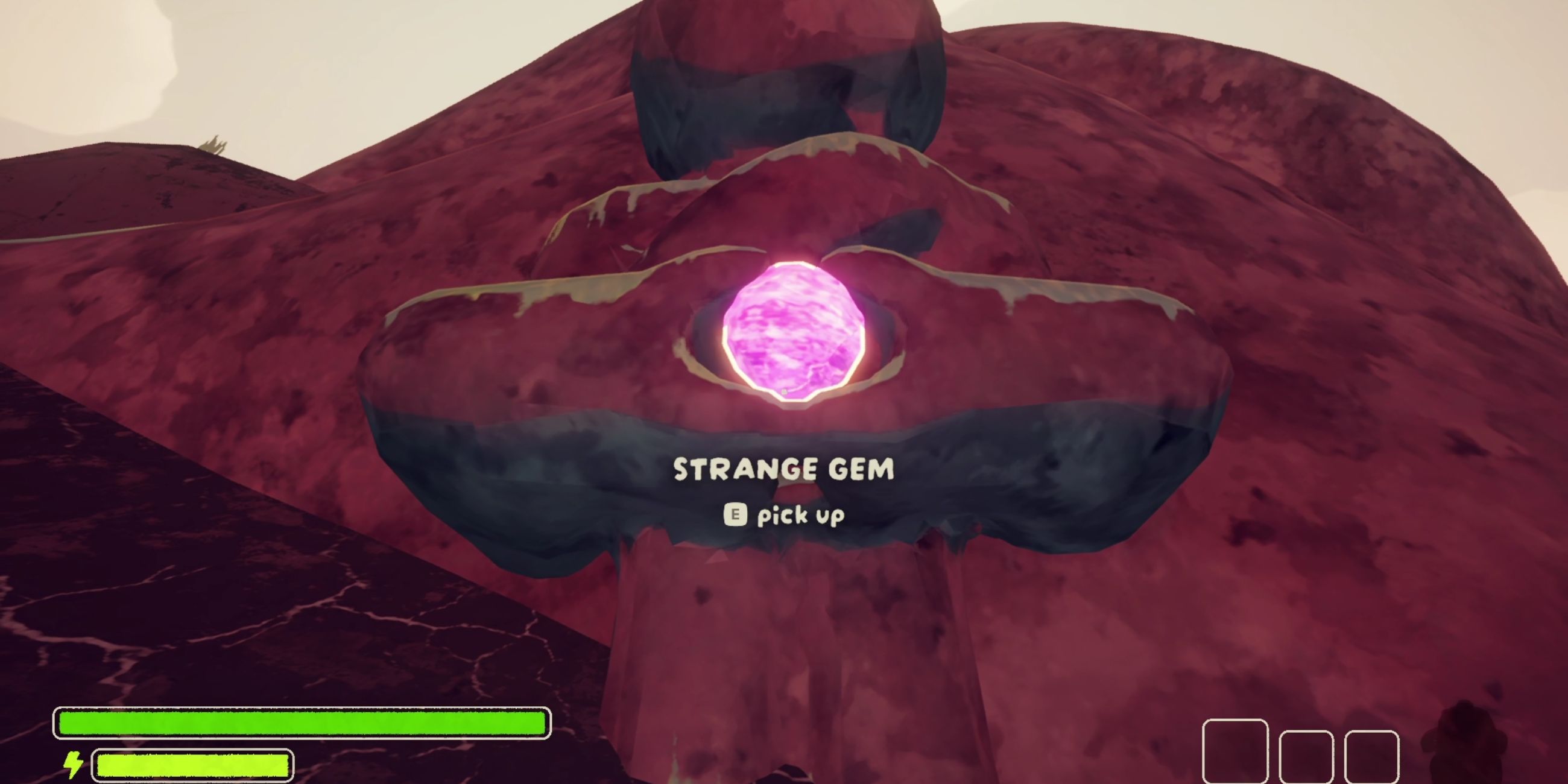 strange gem location peak