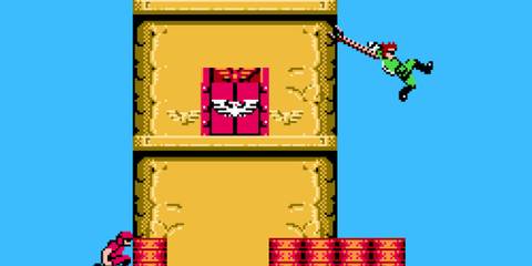 Swinging in Bionic Commando (NES)