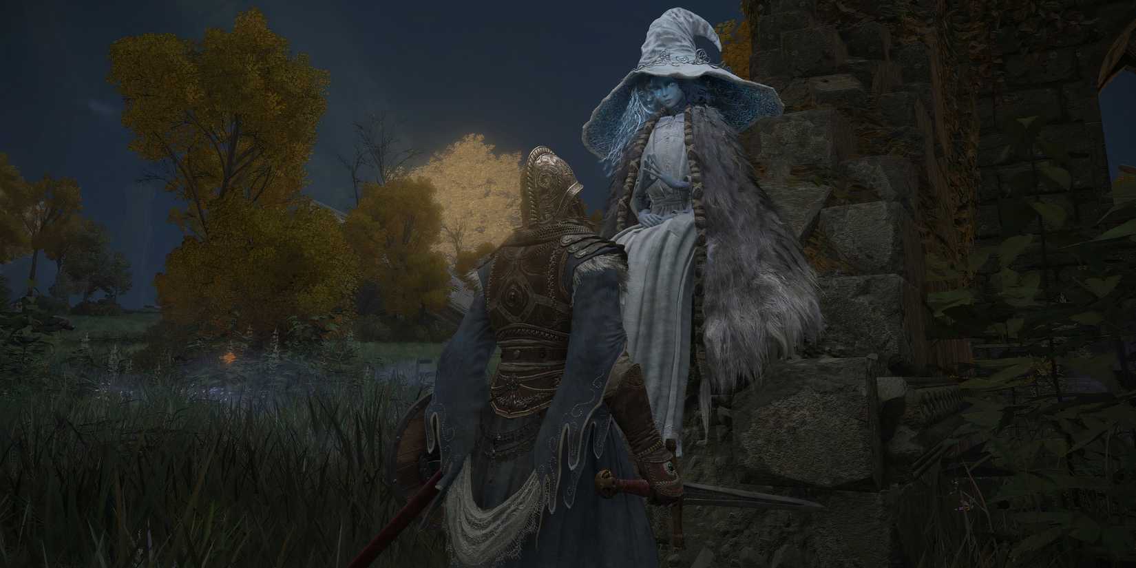 Talking to Ranni in Elden Ring