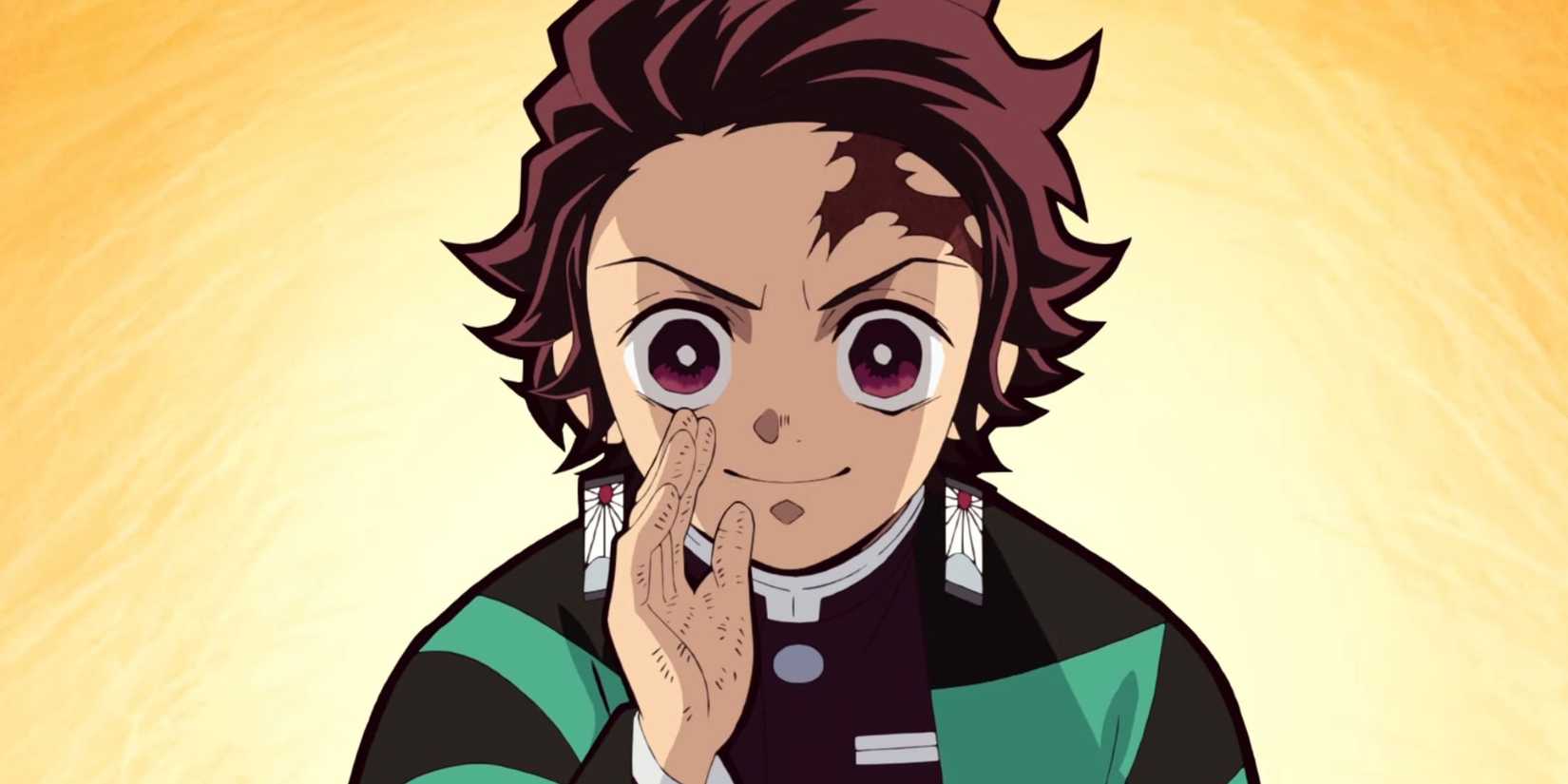 Tanjiro talking directly to the audience - Demon Slayer