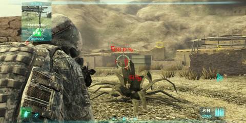 Targeting an enemy in Tom Clancy's Ghost Recon Advanced Warfighter 2