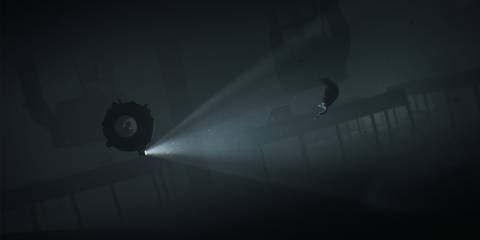 The boy exploring around in his submarine - Inside