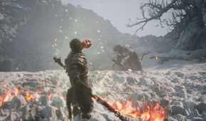 The Destined One drinking a consumable item in the middle of a battle - Black Myth Wukong