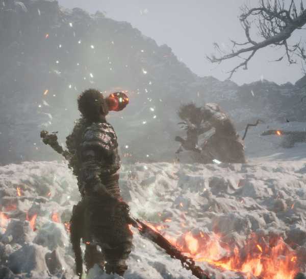 The Destined One drinking a consumable item in the middle of a battle - Black Myth Wukong
