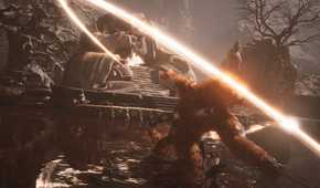 The Destined One fighting the Tiger boss - Black Myth Wukong