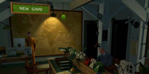 The main menu in Medal Of Honor (PS1)