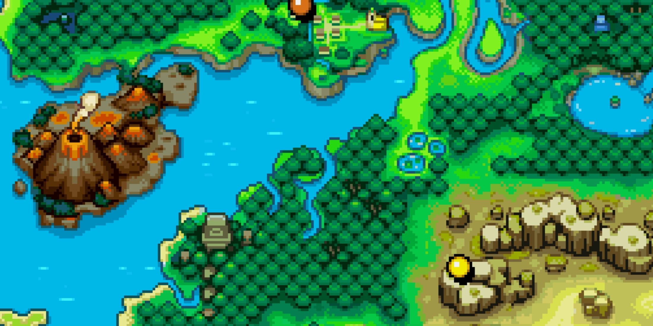 The map in Pokemon Mystery Dungeon Blue Rescue Team