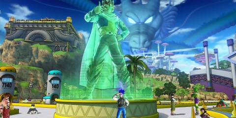 The plaza in Dragon Ball Xenoverse 2