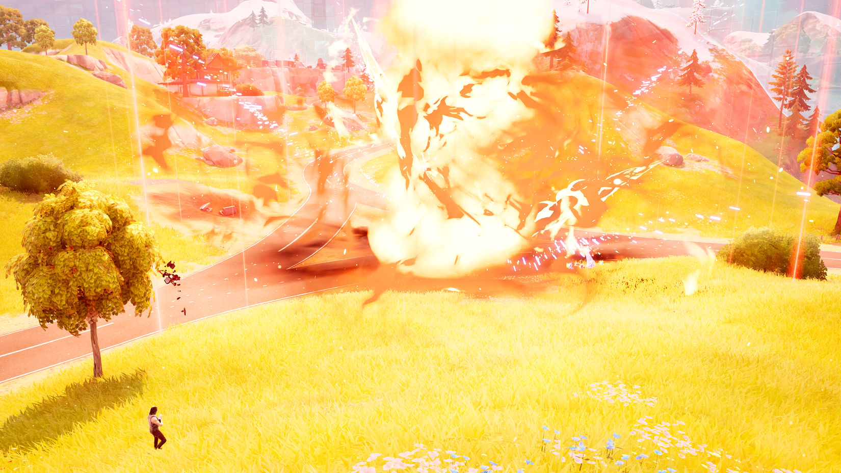 the precision air strike goes boom