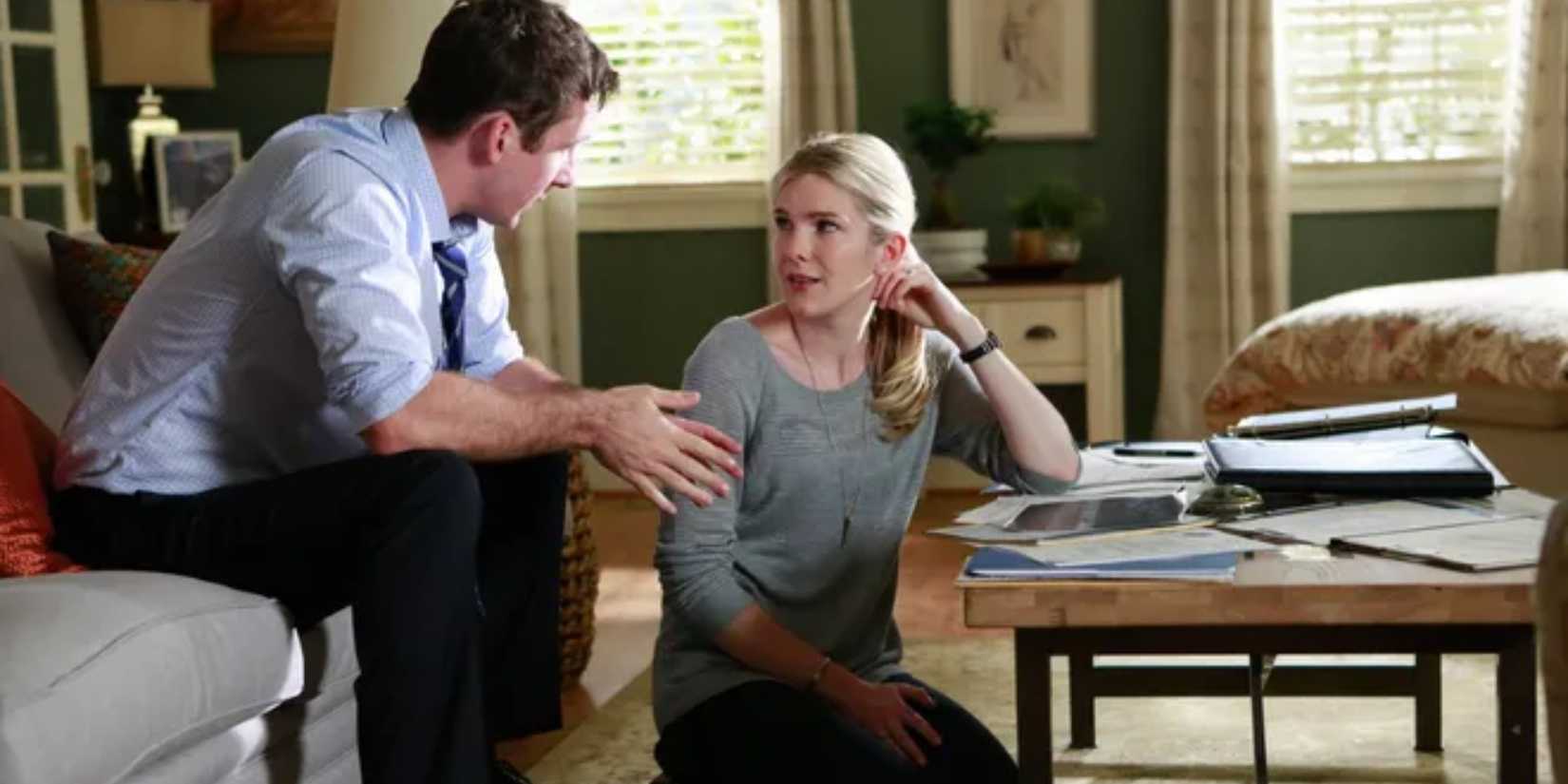 Barry Slone and Lily Rabe in The Whispers