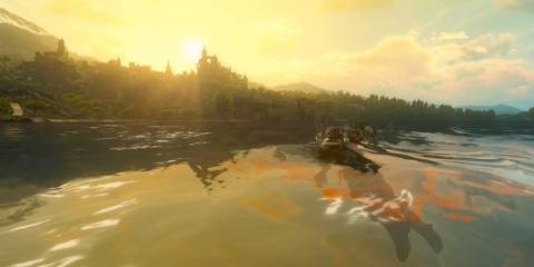 The Witcher 3 Geralt Swim