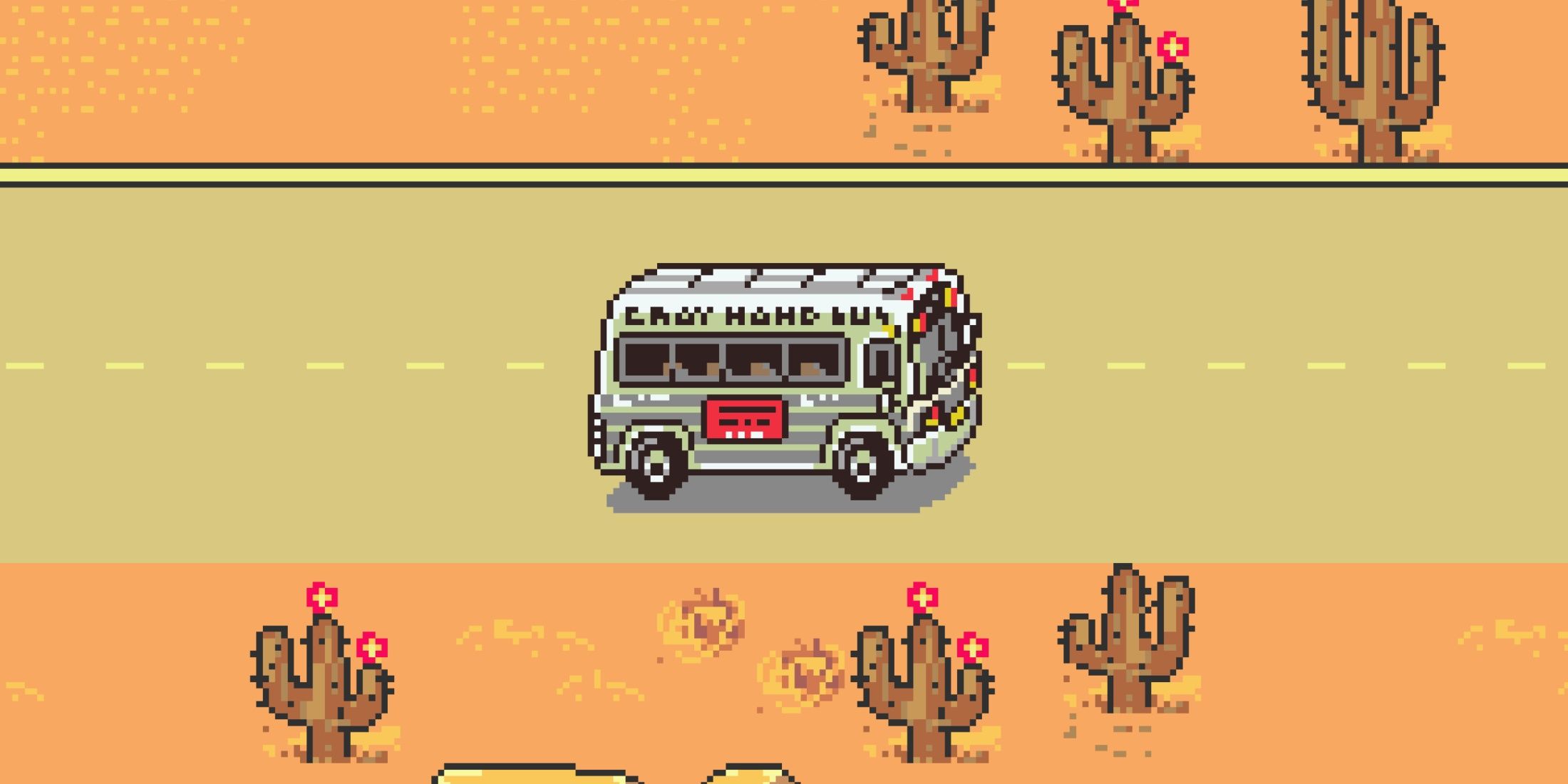 Traveling by bus in EarthBound