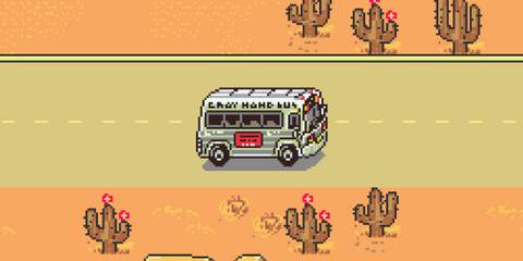 Traveling by bus in EarthBound