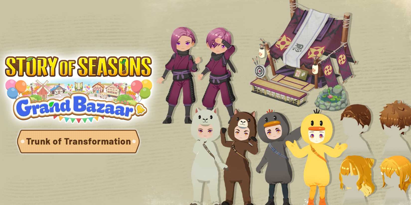 trunk transformation dlc story of seasons grand bazaar