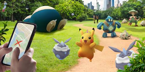 Trying to catch Pokemon in real life in Pokemon Go