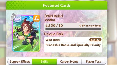 Umamusume Vodka Support Card