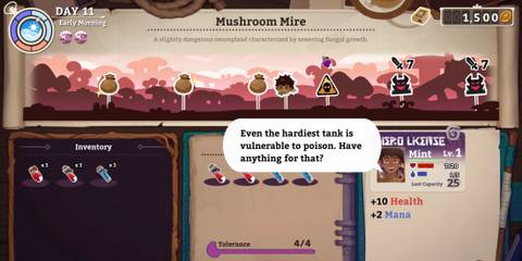 Mushroom Mire with Mint in Potionomics