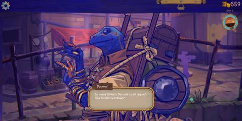 Talking to Donaval in Trash Goblin