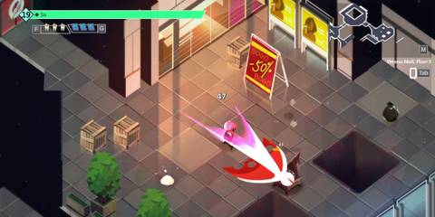 Fighting in a dungeon in Boyfriend Dungeon