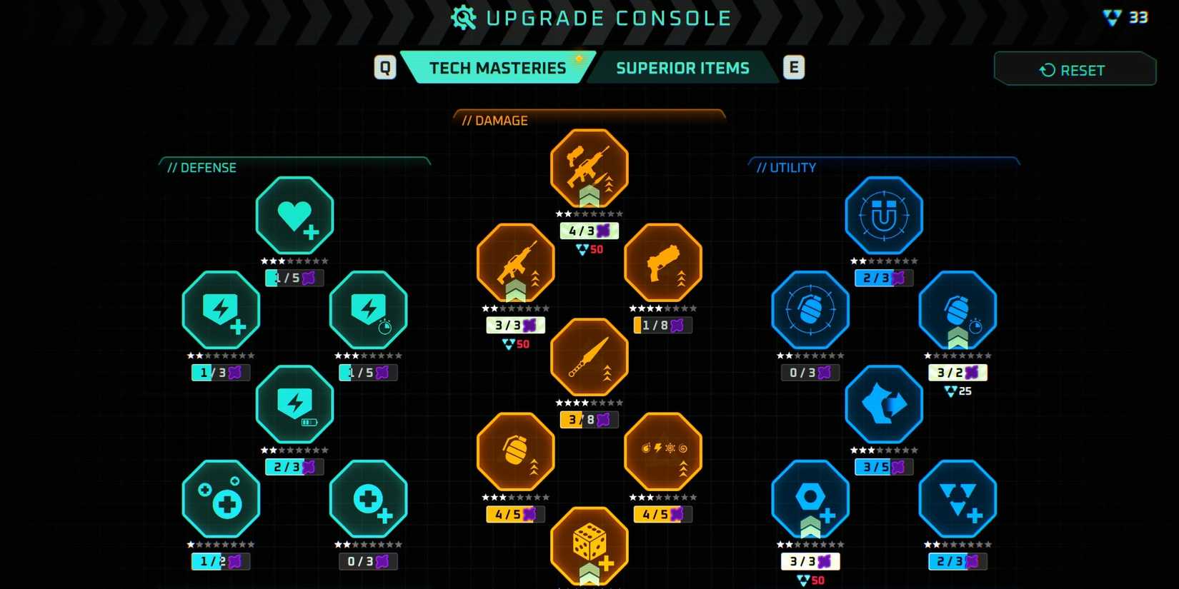 Upgrades in Deadzone Rogue